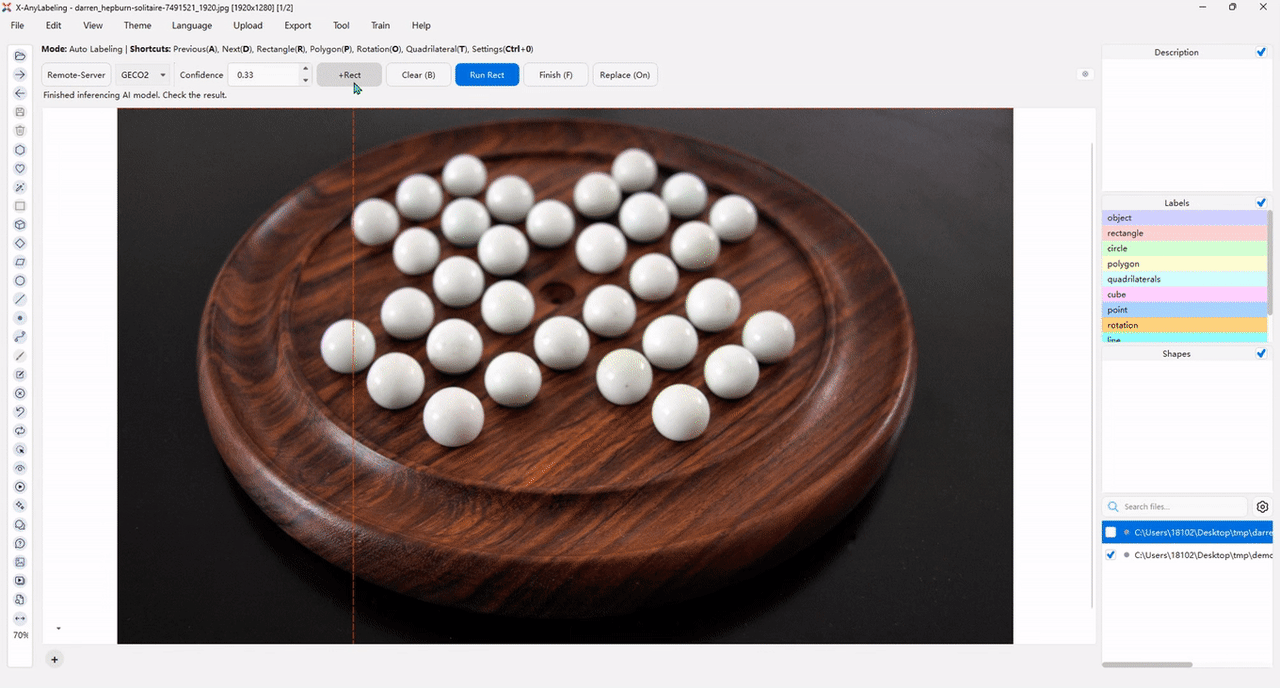 Inspectable outputs for object counting
